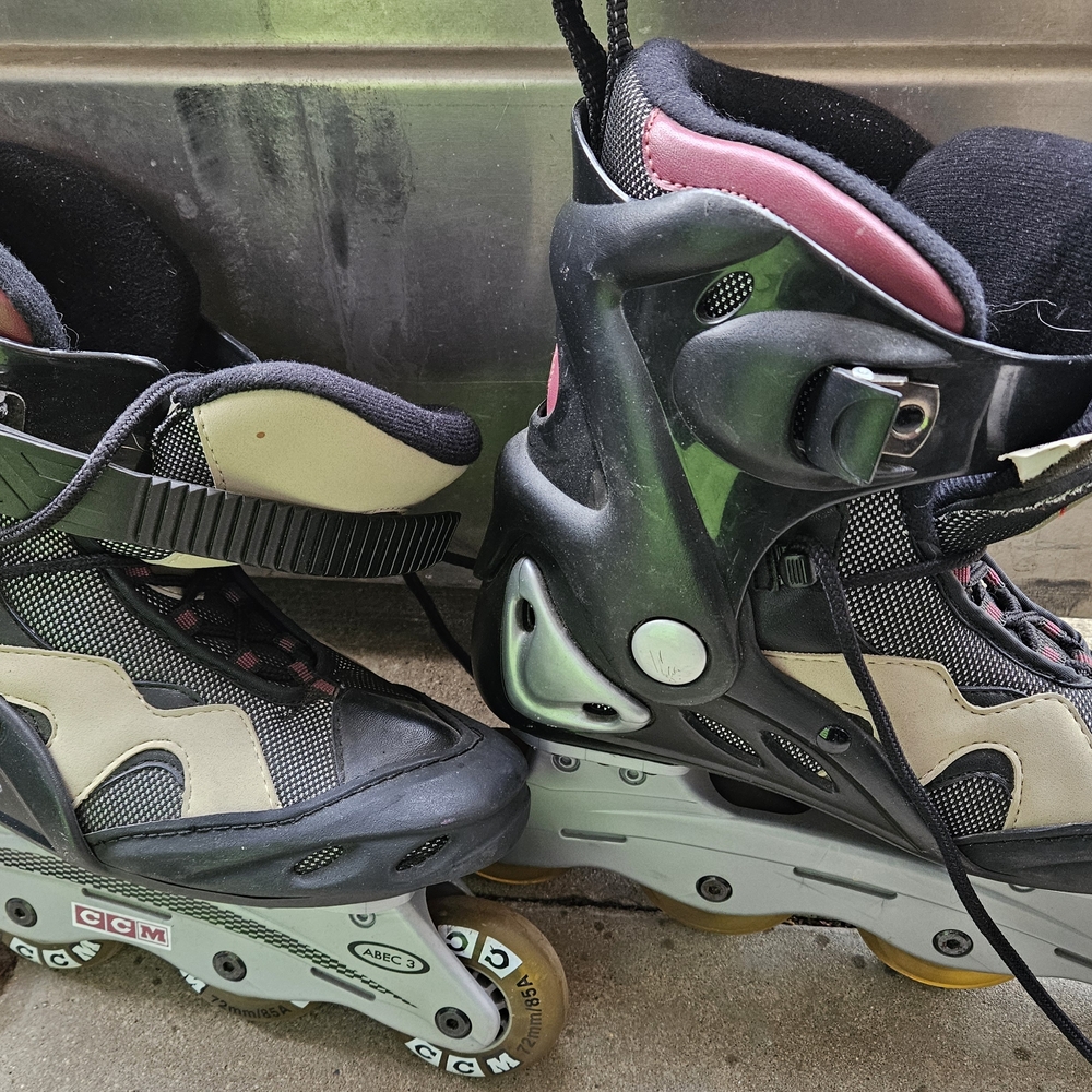 CCM Black and Gray Rollerblades